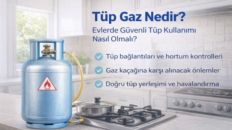 Tüp Gaz Nedir? Evlerde Güvenli Tüp Kullanımı Nasıl Olmalı?